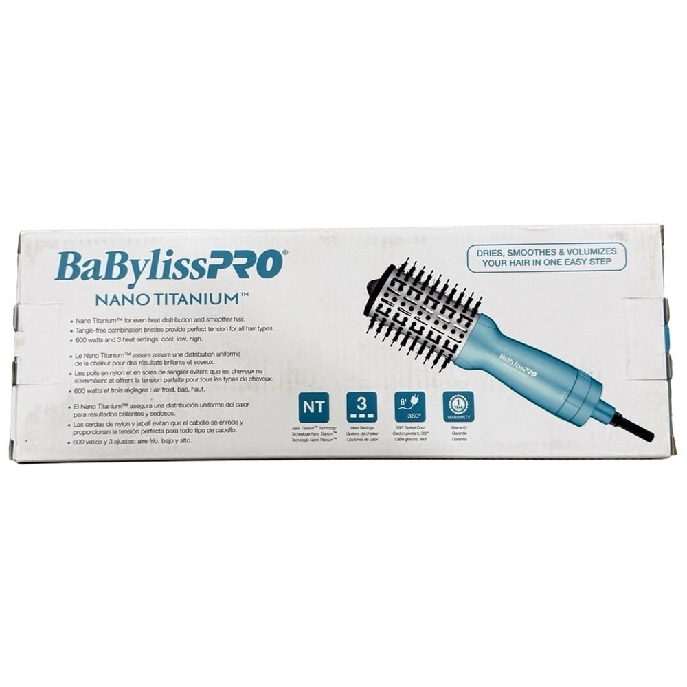 BaBylissPRO Nano Titanium 2" Compact Hot Air Brush - Picture 2 of 5